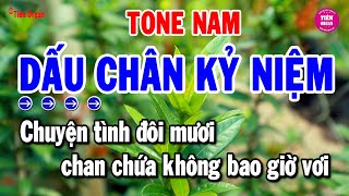 Dấu Chân Kỷ Niệm Karaoke Tone Nam - Rumba Chất Lượng Cao | Tiên Organ