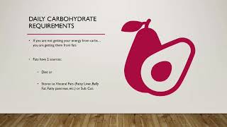 06 Nutritional Literacy   Module 05   Nutrition Plan   Part III   Carbohydrates   Daily Requirements