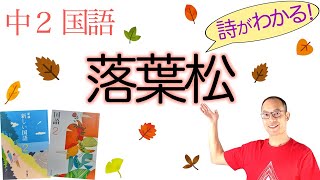 落葉松【中２国語・詩】教科書の解説〈北原白秋　著〉