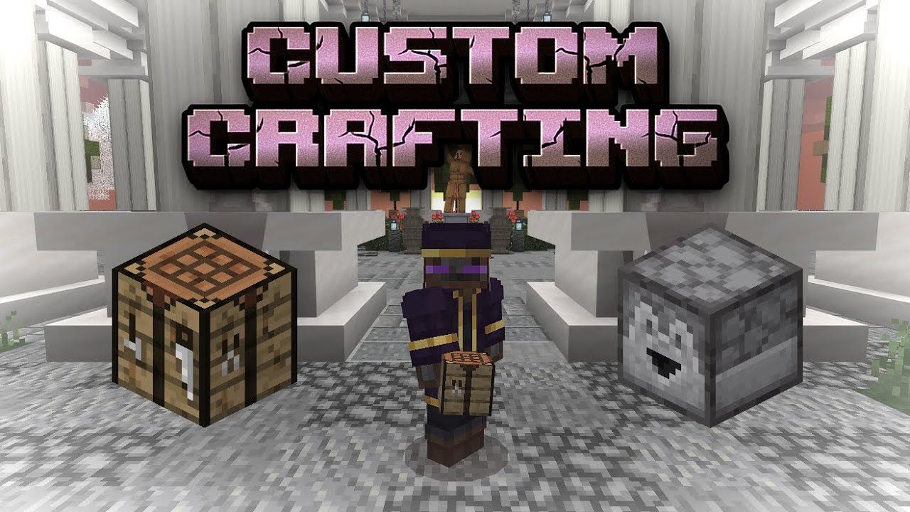 Custom Crafting With Commands Minecraft Bedrock Tutorial Youtube