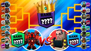 SKIBIDI TOILET TOURNAMENT VS CAMERAMAN & SPEAKERMAN TITAN TEAM BRAWL STARS RANKS IN GARRY`S MOD