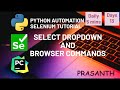Day 13 Select Dropdown & Browser Commands Python Selenium Tutorial #python #selenium #dropdown