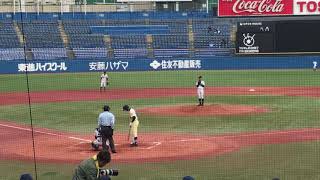 【明治神宮大会 高松商VS星稜】星稜1番山本くん内野安打