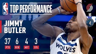 Jimmy Butler's 37 Pts Powers T-Wolves Over Blazers | December 18, 2017