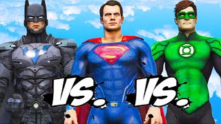 BATMAN VS SUPERMAN VS GREEN LANTERN - EPIC SUPERHEROES BATTLE