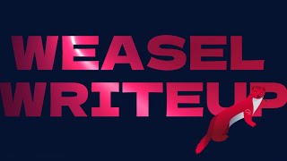 Weasel Tryhackme Writeup - Walkthrough