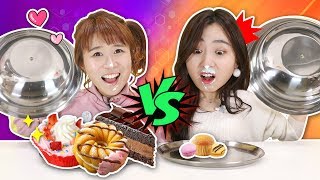 真奶油VS仿真奶油做杯子蛋糕對決啦！小伶玩具 | Xiaoling toys