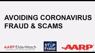 Avoiding Coronavirus Fraud and Scams