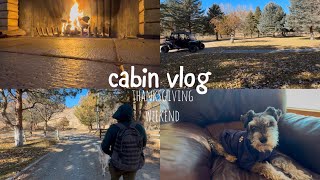 ASMR thanksgiving weekend vlog // cabin tour, whisper ramble, relaxing visuals 🤎