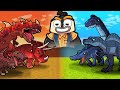 DINOSAUR MAP WARS ISLAND! (Minecraft)