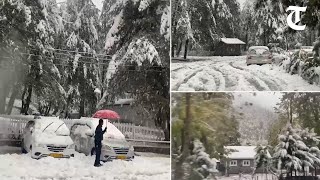 Parts of Kashmir & Ladakh got fresh snowfall on Saturday, leading to onset of winter-like conditions