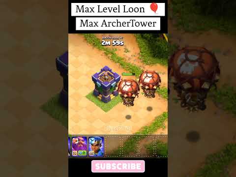 Max Loons vs Max Archer Tower Choque de clanes #shorts #clashofclans #coc #driggplays