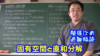 龍孫江の直観精読：固有空間と直和分解