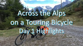 Across the Alps on a Touring Bicycle - Day 1 Highlights (Fuessen to Lake Garda)