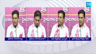 KTR Slams to Congress Govt, CM Revanth Reddy | BRS Vs Congress | @SakshiTV