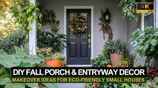 DIY Fall Porch \u0026 Entryway Decor: Affordable Green Makeover Ideas for Eco-Friendly Small Houses