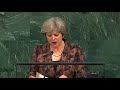 pm may calls out syria myanmar and north korea in un address