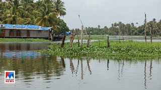 തെങ്ങിന്‍കുറ്റികളില്‍ മാലിന്യങ്ങള്‍ നിറഞ്ഞ് തുരുത്തുകളായി; വേമ്പനാട്ട് കായലില്‍ അപകടഭീഷണി  | Vembana