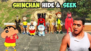 FRANKLIN and SHINCHAN playing Hide and Seek In GTA 5 Tamil | Part-4 | Cops Tamil Gaming