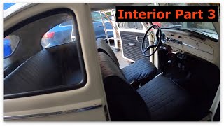 1961 VW Beetle (65 Pan) - Interior Part 3 - Headliner, Windows, Carpet - 132