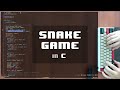 ASMR Programming: Snake Game, C - No Talking