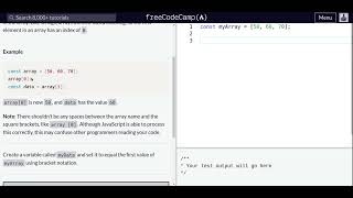 Lesson 41 | Basic JavaScript | Access Array Data with Indexes
