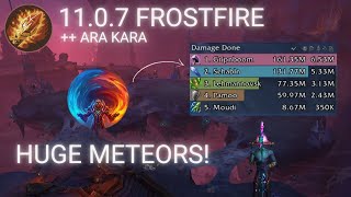 Frostfire Frost feels insanely good?? 1,75 M Overall | ++12 Ara Kara  | TWW S1 Frost Mage 11.0.7