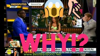 Undisputed host Cuss on Live TV Skip Bayless Shannon Cedar Point LeBron James Game 7 win NBA Finals