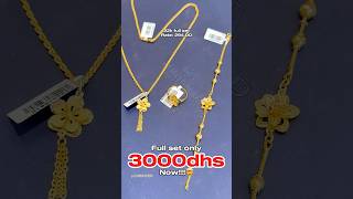 22k full set very low price in dubai #dubai #gold