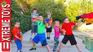 Sneak Attack Squad Tryouts with Ninja Kids TV! Nerf Blaster Training.