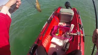 Lake Mead / Willow Beach / Lake Mojave on a Saturn SK470 w/ 2.5 HP Suzuki Outboard