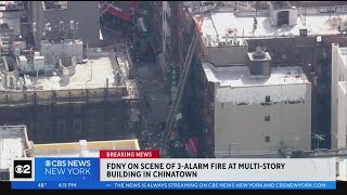 FDNY battling 3-alarm fire in Chinatown