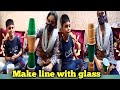 The Ultimate Glass Line Challenge|| Who Will Crack First|| Golden vs Green