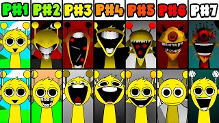 All Phases in Incredibox Sprunki But Everyone Is Alive: From Phase 1 To Phase 7 (Original VS Alive)