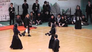 2014 関東学生剣道選手権 １回戦 専大 赤池 vs 国武大 岩切