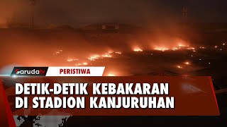 Lapangan Stadion Kanjuruhan Terbakar Usai Peringatan Tragedi Kanjuruhan