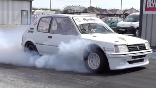 310hp GTI-6 2.3l 16v Peugeot 205 1/4 Mile 12.46 @ 111mph