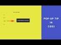 HTML & CSS: How To Create Tooltip