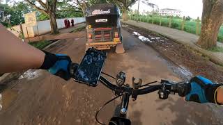 Cycling to Drepung Loseling Prayer Hall || Mundgod Doeguling Tibetan Settlement || Evening Ride