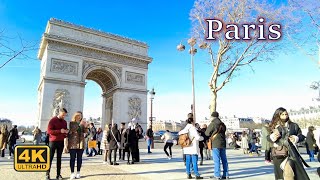 Paris Walking Tour, Champs Elysees 2022 [4K UHD]
