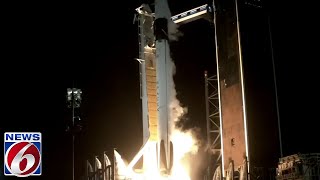 Crew-7 mission spacecraft lifts off from Kennedy Space Center