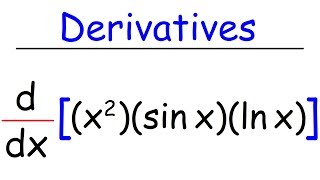 Product Rule With 3 Functions - Derivatives | Calculus