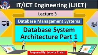 Lec-3_Database System Architecture Part 1 | Database Management Systems | CE-IT-ICT Engineering