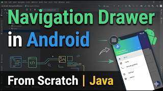 Implementing NavigationView From Scratch | Navigation Drawer | Android | JAVA