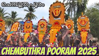 Chembuthra Pooram 2025. ചെമ്പൂത്ര പൂരം 2025. #elephant #pooram #aana #ആന #elephantvideo #aanapooram