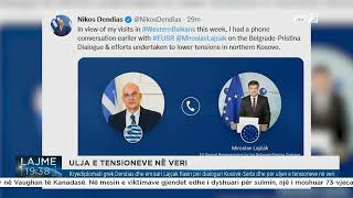 Kryediplomati grek Dendias dhe emisari Lajçak flasin për dialogun Kosovë Serbi dhe për uljen