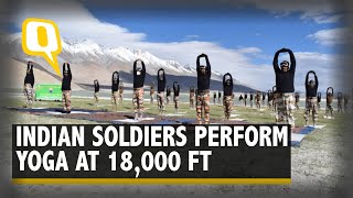 Watch: ITBP Soldiers Perform Yoga in Ladakh's Harsh Weather | International Yoga Day 2021