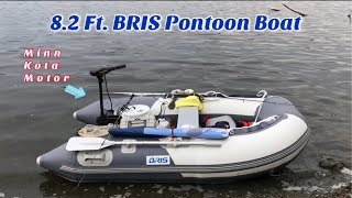 Setting Up the 8.2 Ft BRIS, Inflatable (Pontoon) Boat | Trolling with Minn Kota Motor