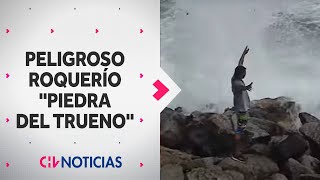 PELIGROSO ROQUERÍO: Piedra del Trueno en Punta de Tralca recibe visitas pese a advertencias