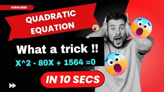 QUADRATIC EQUATION SHORTCUT TRICKS IN 10 SECS | QUADRATIC EQUATION SHORT TRICKS FOR BANK / SSC EXAMS